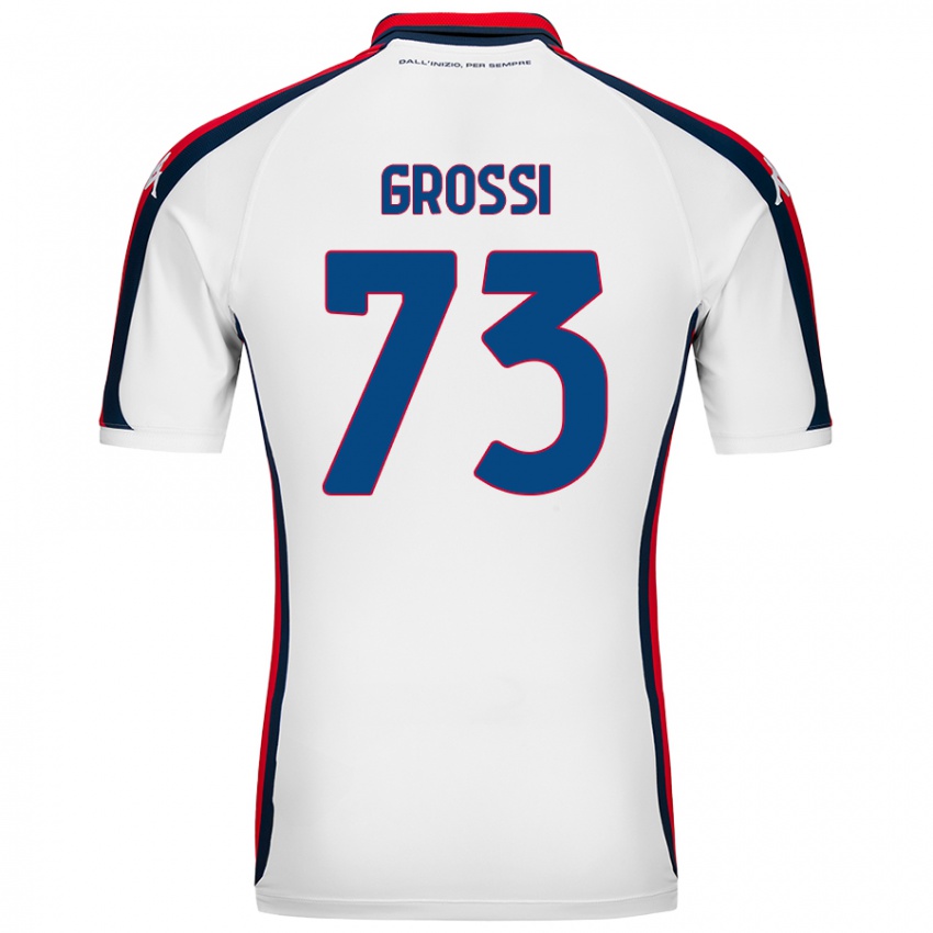 Dětské Jacopo Grossi #73 Bílý Daleko Hráčské Dresy 2024/25 Dres