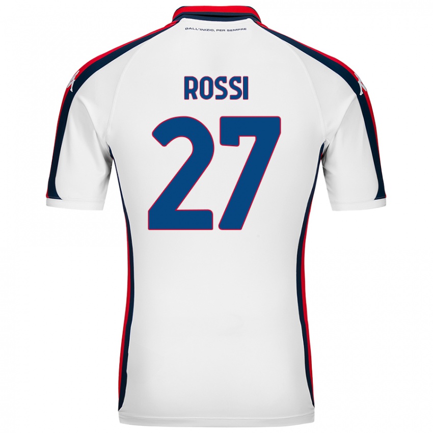 Dětské Lucrezia Rossi #27 Bílý Daleko Hráčské Dresy 2024/25 Dres