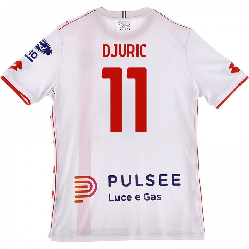 Dětské Milan Djuric #11 Bílá Červená Daleko Hráčské Dresy 2024/25 Dres