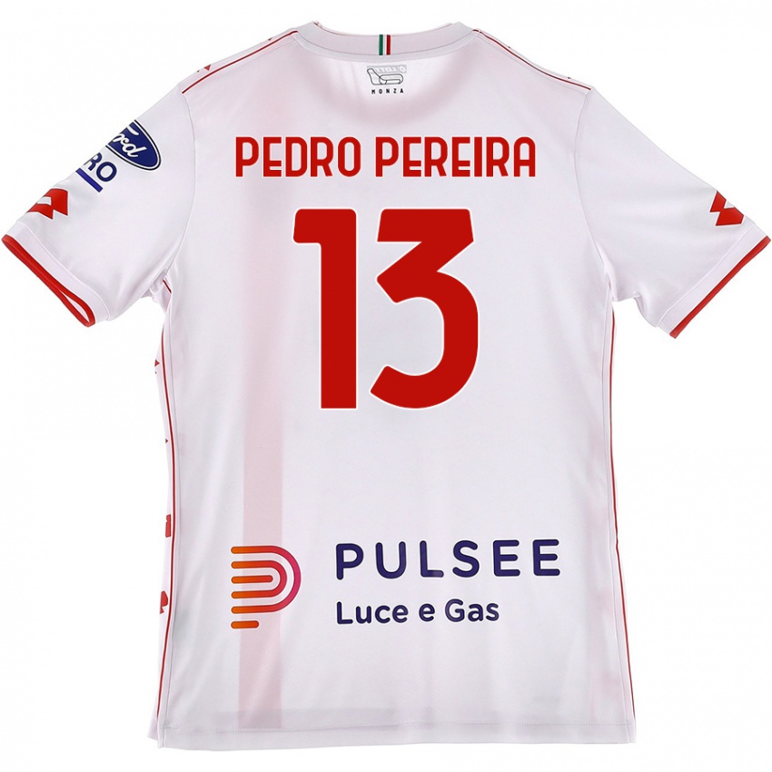 Dětské Pedro Pereira #13 Bílá Červená Daleko Hráčské Dresy 2024/25 Dres