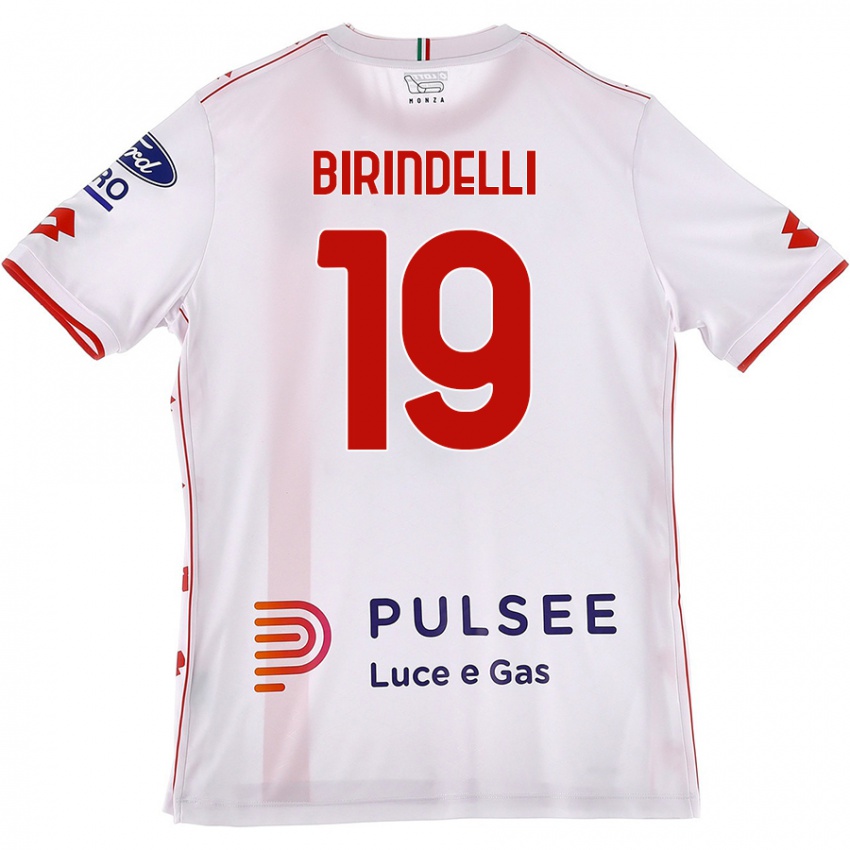 Dětské Samuele Birindelli #19 Bílá Červená Daleko Hráčské Dresy 2024/25 Dres