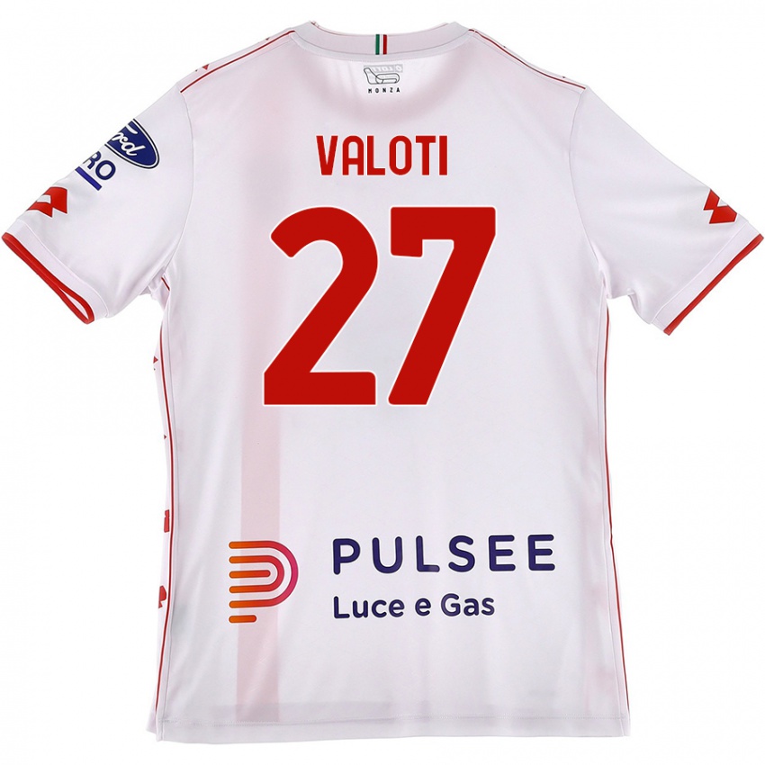 Dětské Mattia Valoti #27 Bílá Červená Daleko Hráčské Dresy 2024/25 Dres