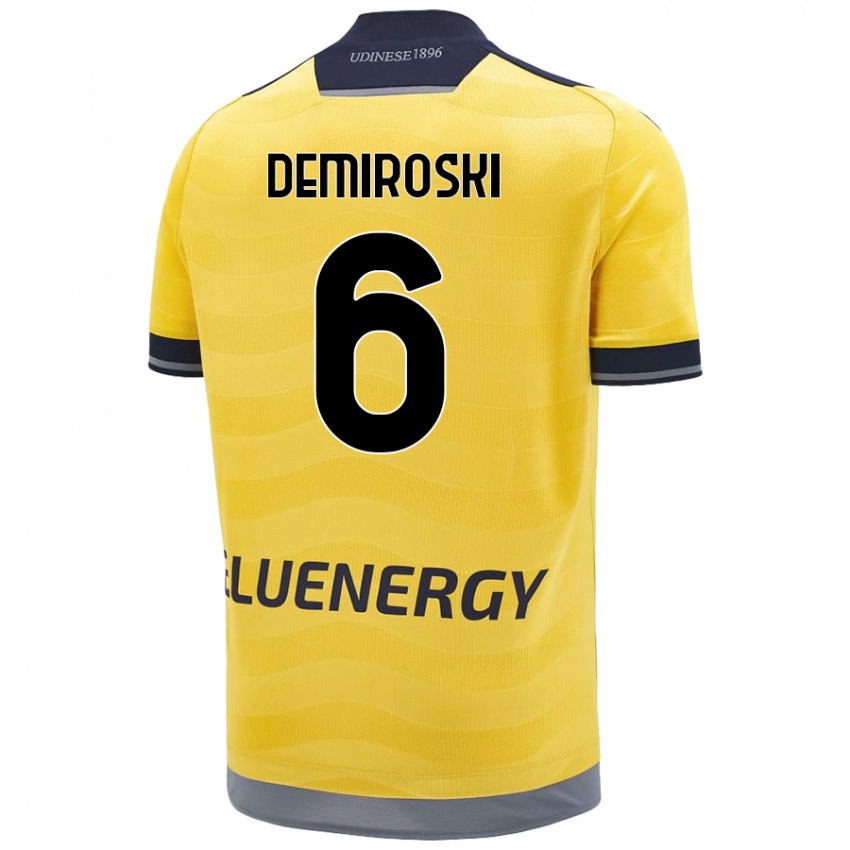 Dětské Shenol Demiroski #6 Zlatý Daleko Hráčské Dresy 2024/25 Dres