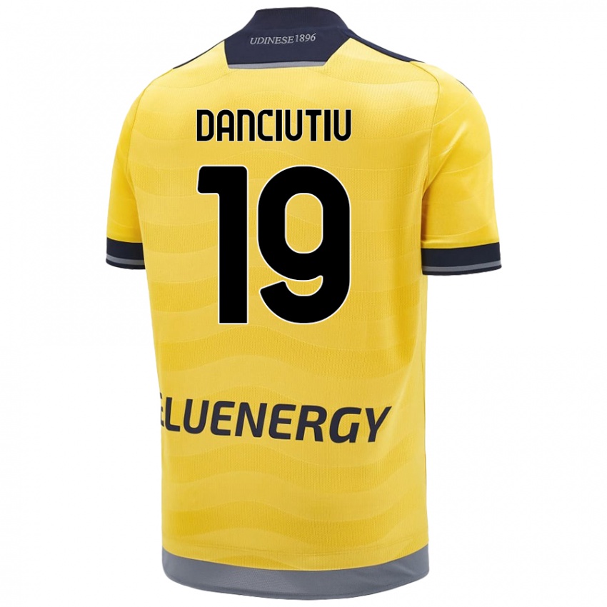 Dětské Vlad Danciuțiu #19 Zlatý Daleko Hráčské Dresy 2024/25 Dres