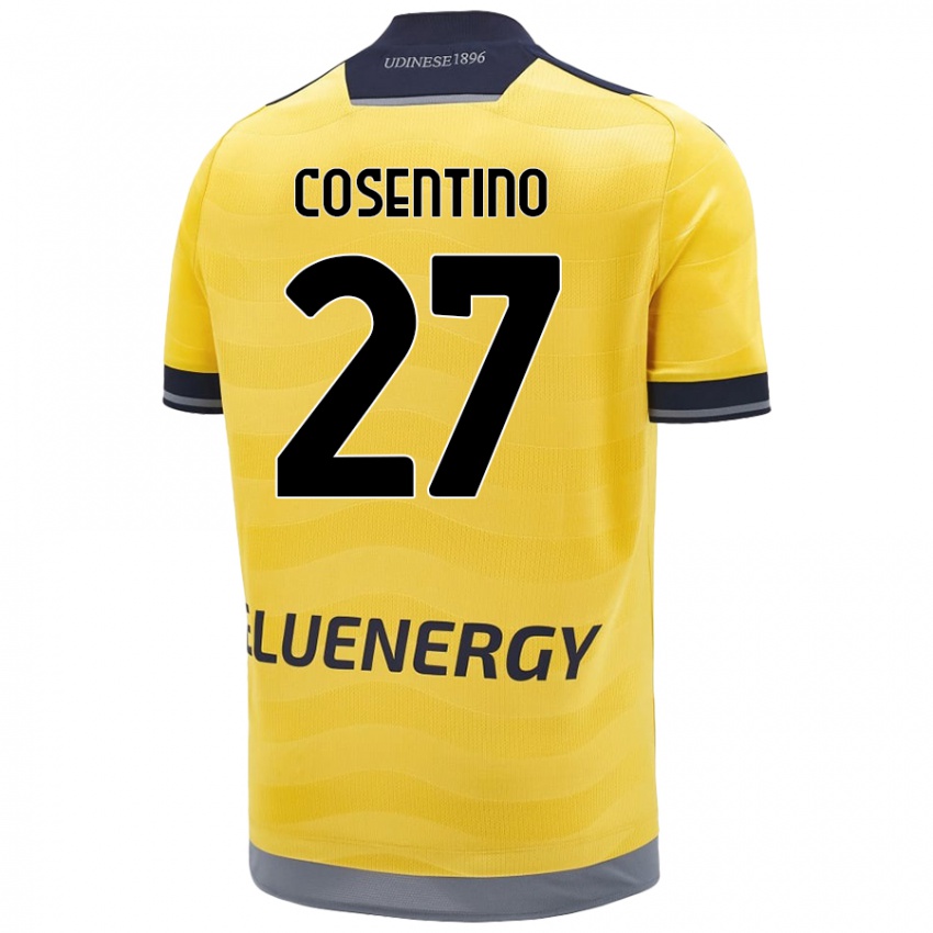 Dětské Sergio Cosentino #27 Zlatý Daleko Hráčské Dresy 2024/25 Dres