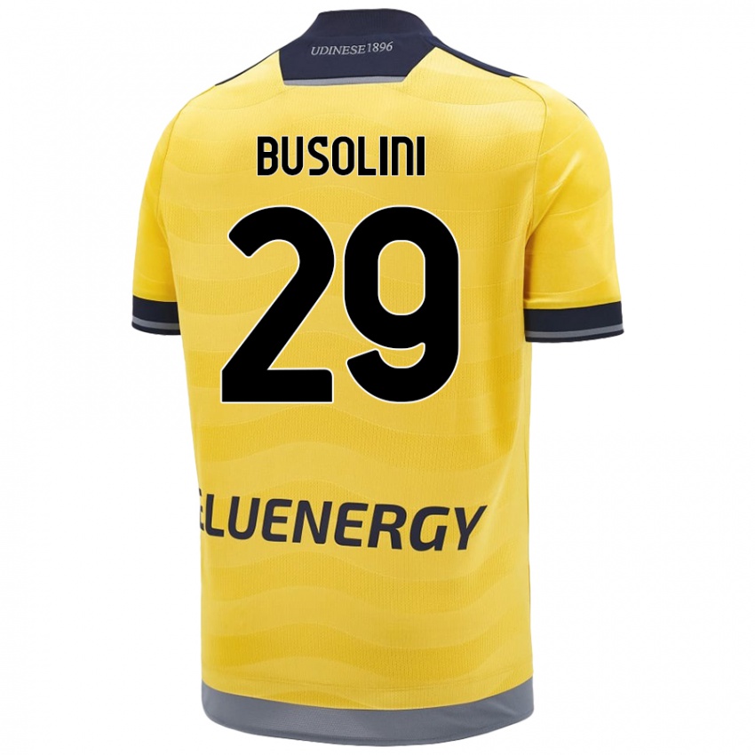 Dětské Alessandro Busolini #29 Zlatý Daleko Hráčské Dresy 2024/25 Dres