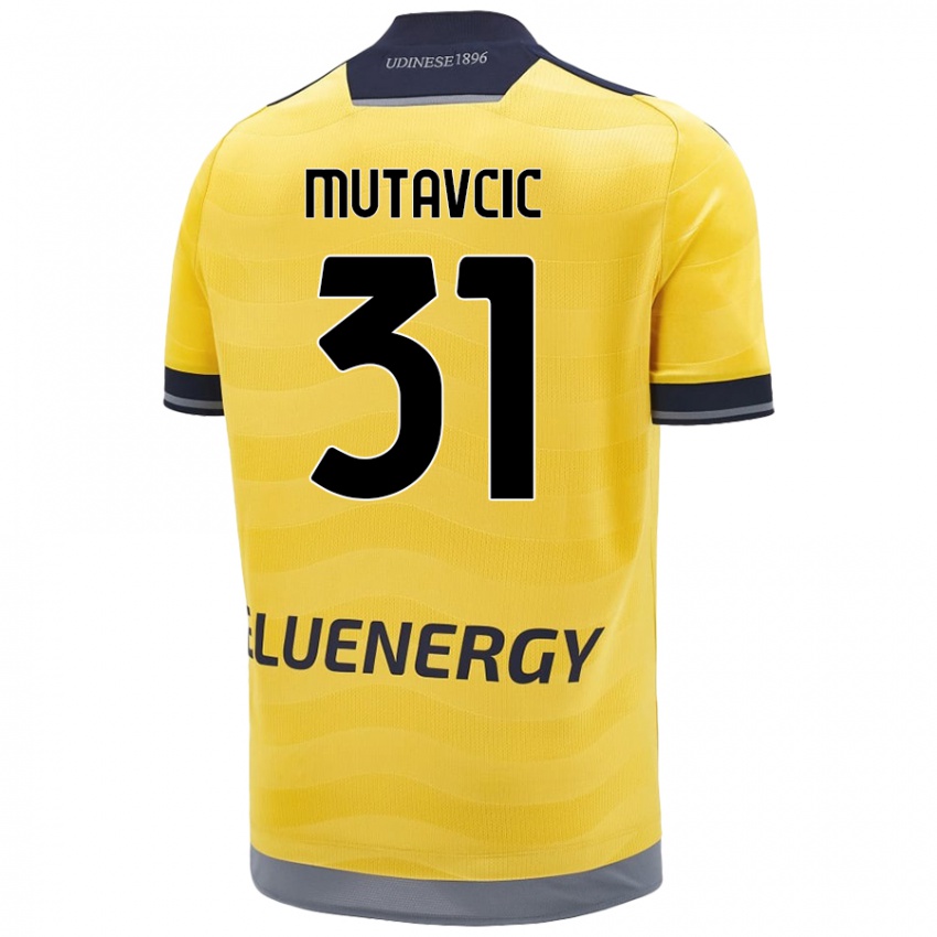 Dětské Jan Mutavcic #31 Zlatý Daleko Hráčské Dresy 2024/25 Dres