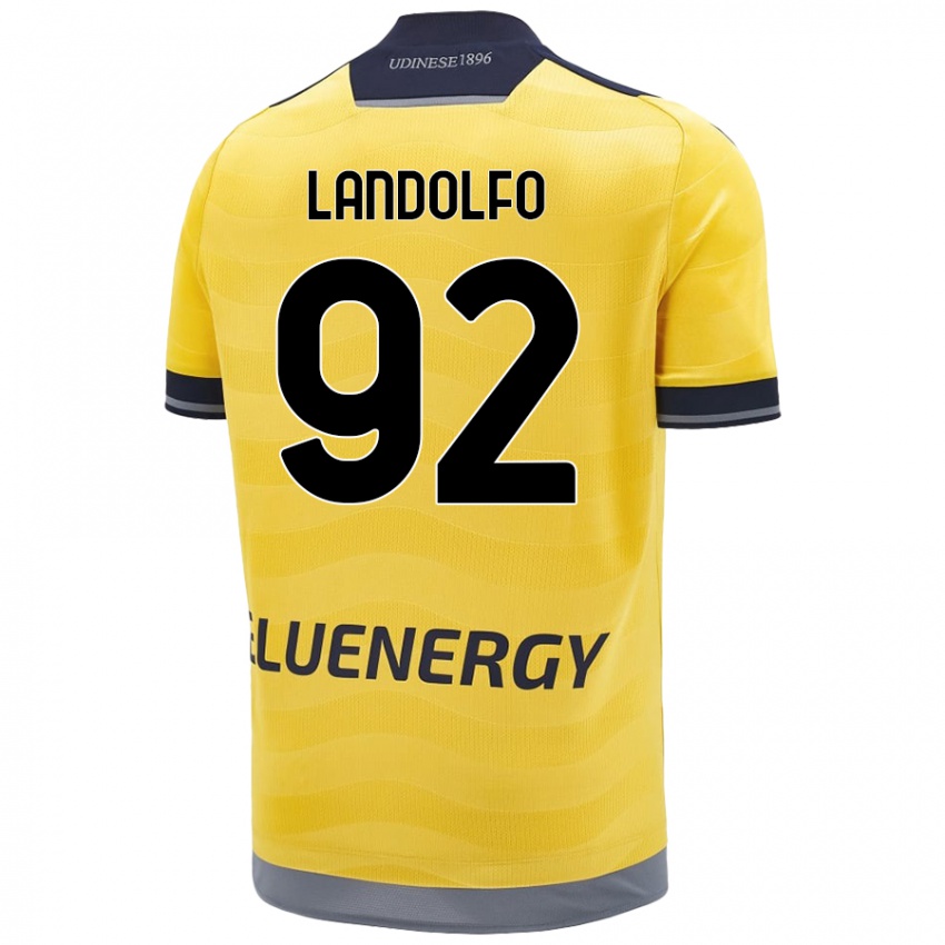 Dětské Tommaso Landolfo #92 Zlatý Daleko Hráčské Dresy 2024/25 Dres