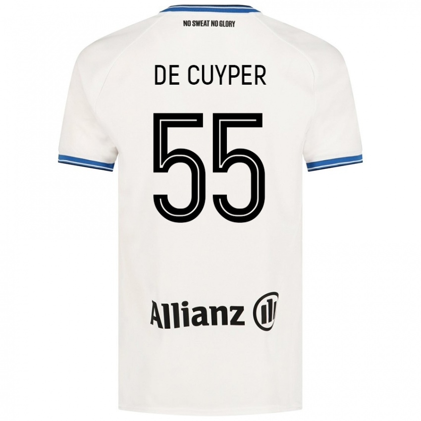 Dětské Maxim De Cuyper #55 Bílý Daleko Hráčské Dresy 2024/25 Dres