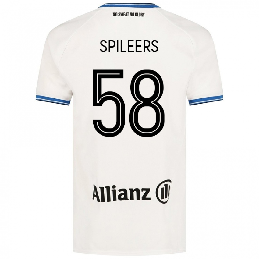 Dětské Jorne Spileers #58 Bílý Daleko Hráčské Dresy 2024/25 Dres