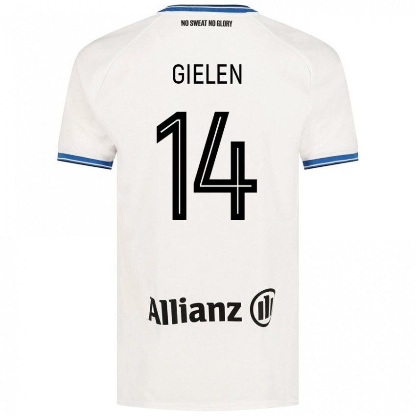 Dětské Sterre Gielen #14 Bílý Daleko Hráčské Dresy 2024/25 Dres