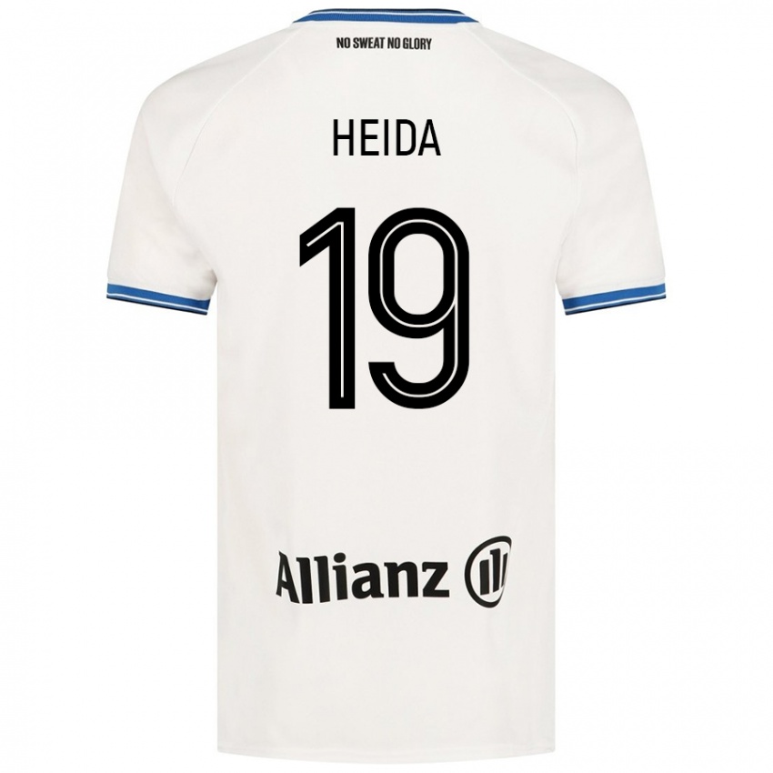 Dětské Jade Heida #19 Bílý Daleko Hráčské Dresy 2024/25 Dres