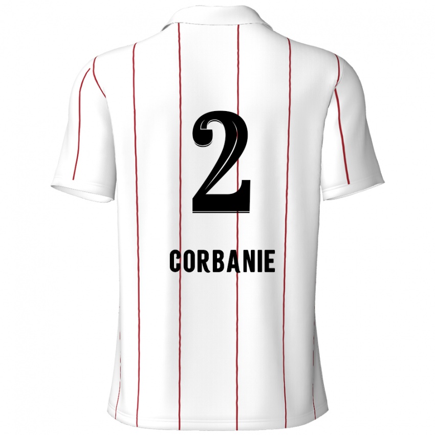 Dětské Kobe Corbanie #2 Bílá Černá Daleko Hráčské Dresy 2024/25 Dres