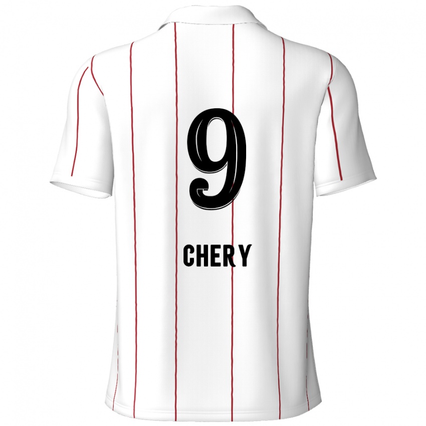 Dětské Tjaronn Chery #9 Bílá Černá Daleko Hráčské Dresy 2024/25 Dres