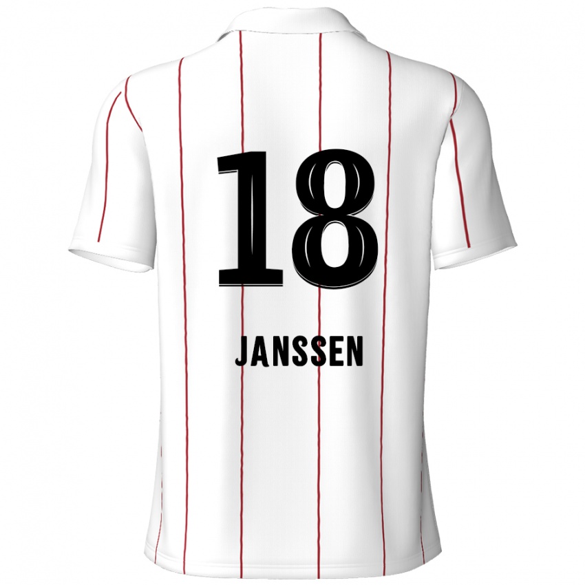 Dětské Vincent Janssen #18 Bílá Černá Daleko Hráčské Dresy 2024/25 Dres