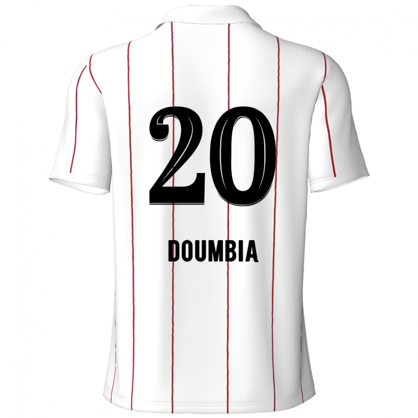 Dětské Mahamadou Doumbia #20 Bílá Černá Daleko Hráčské Dresy 2024/25 Dres