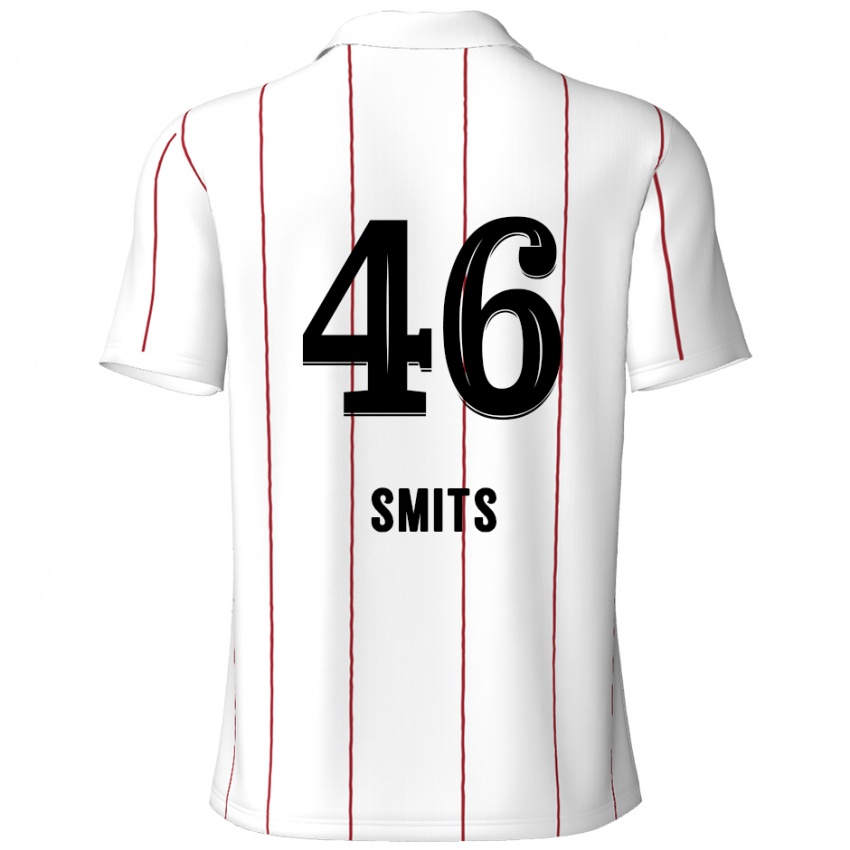 Dětské Milan Smits #46 Bílá Černá Daleko Hráčské Dresy 2024/25 Dres