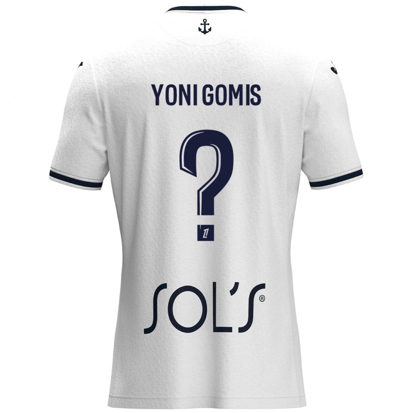 Dětské Yoni Gomis #0 Bílá Tmavě Modrá Daleko Hráčské Dresy 2024/25 Dres