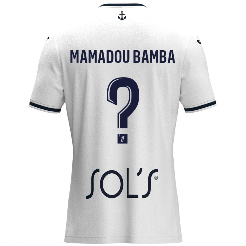 Dětské Ben Mamadou Bamba #0 Bílá Tmavě Modrá Daleko Hráčské Dresy 2024/25 Dres