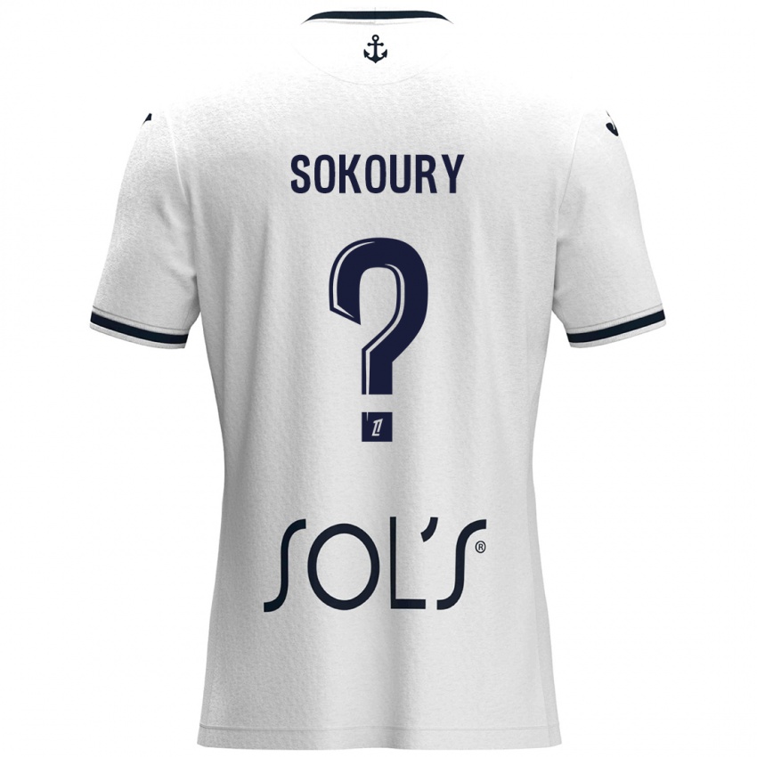 Dětské Junior Sokoury #0 Bílá Tmavě Modrá Daleko Hráčské Dresy 2024/25 Dres