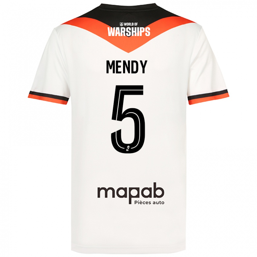 Dětské Benjamin Mendy #5 Bílý Daleko Hráčské Dresy 2024/25 Dres