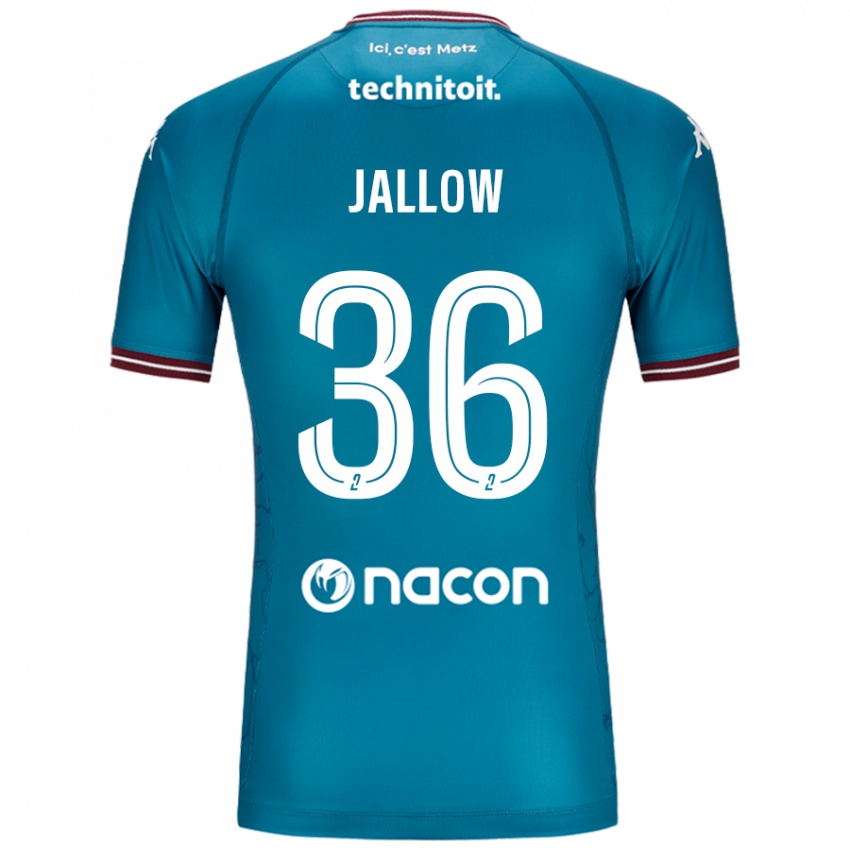 Dětské Ablie Jallow #36 Modrý Benzín Daleko Hráčské Dresy 2024/25 Dres