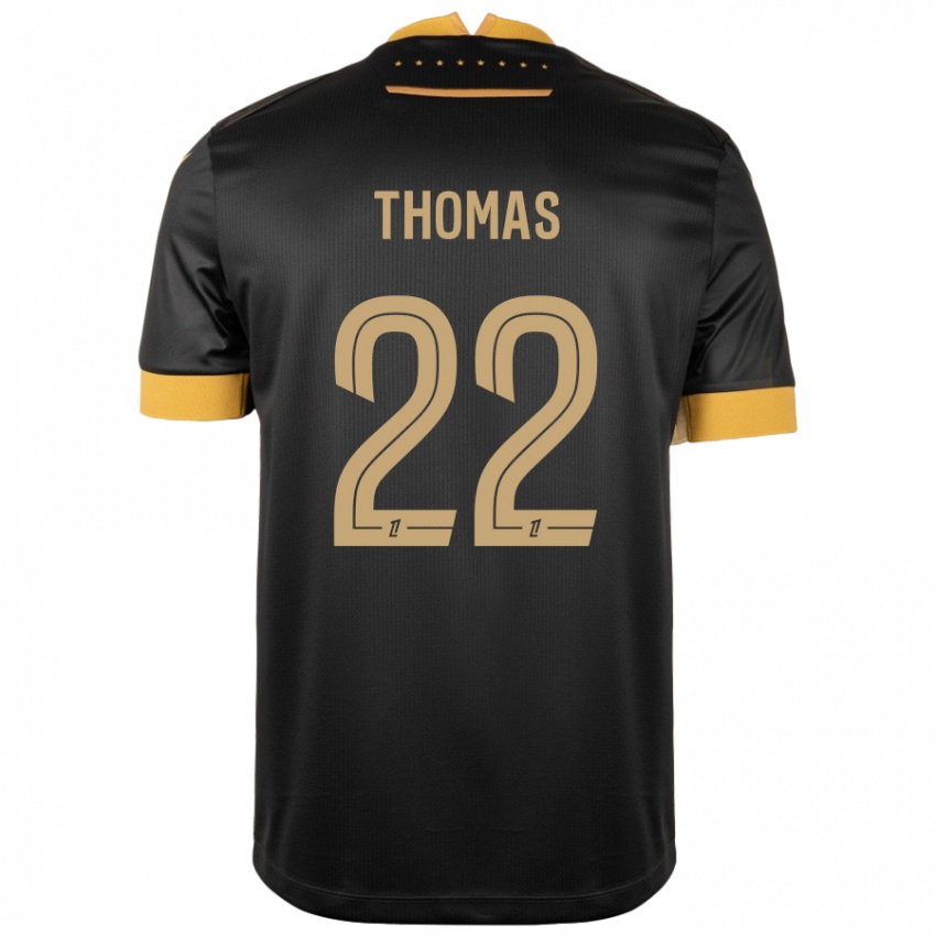 Dětské Sorba Thomas #22 Černá Hnědá Daleko Hráčské Dresy 2024/25 Dres