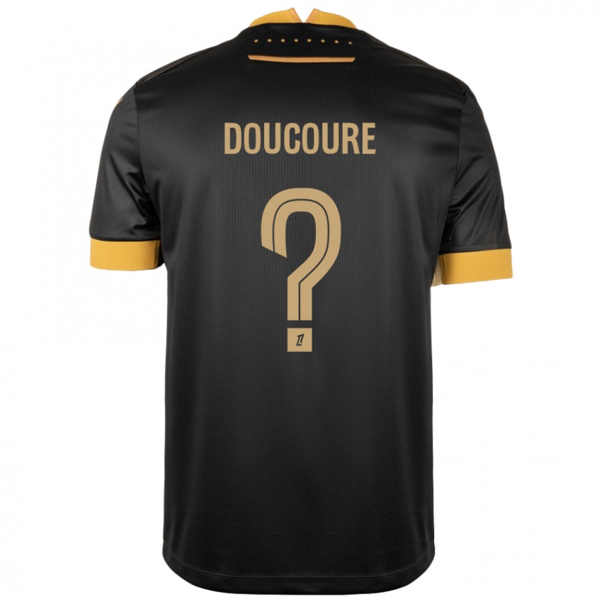 Dětské Sekou Doucoure #0 Černá Hnědá Daleko Hráčské Dresy 2024/25 Dres