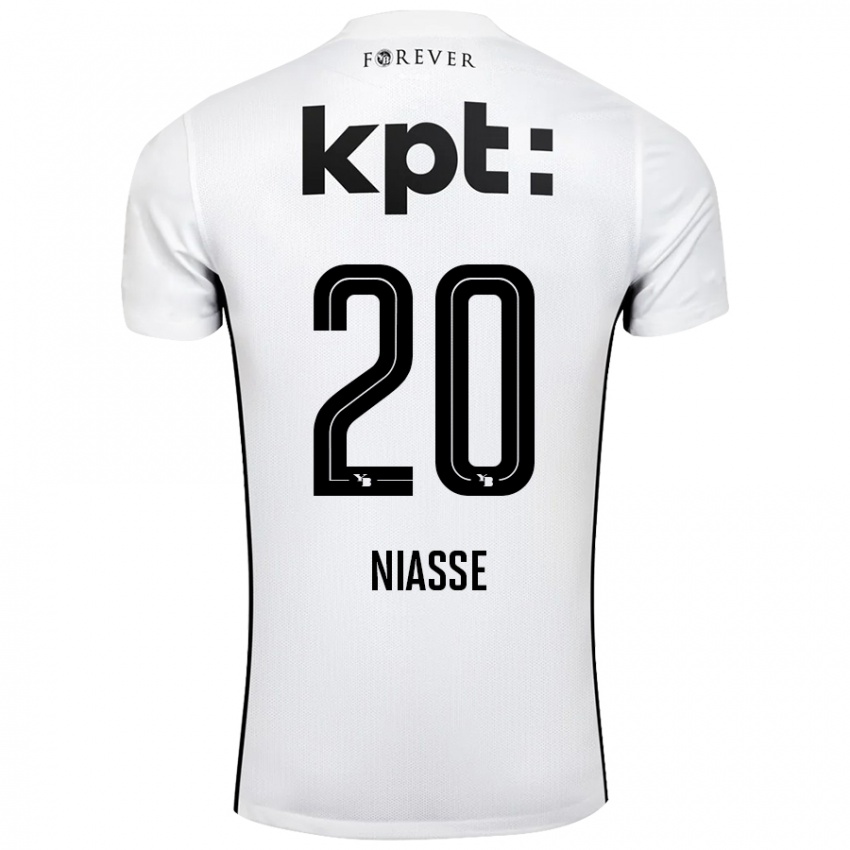 Dětské Cheikh Niasse #20 Bílá Černá Daleko Hráčské Dresy 2024/25 Dres