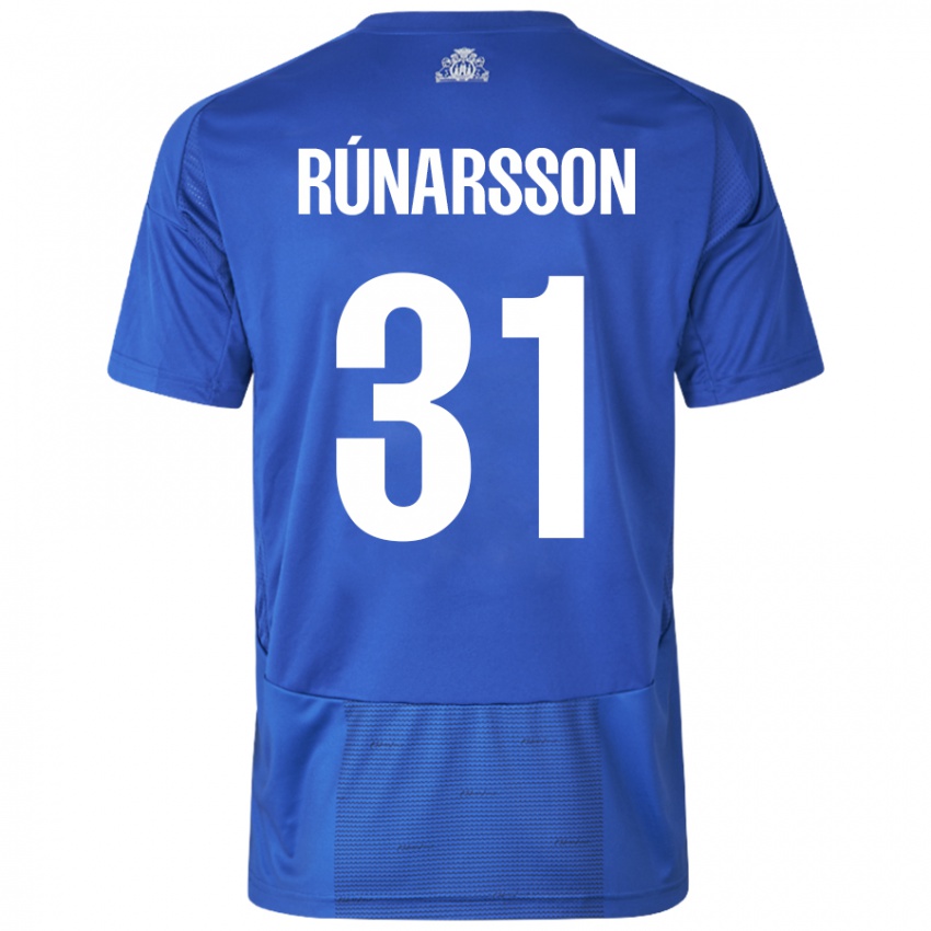 Dětské Runar Alex Runarsson #31 Bílá Modrá Daleko Hráčské Dresy 2024/25 Dres