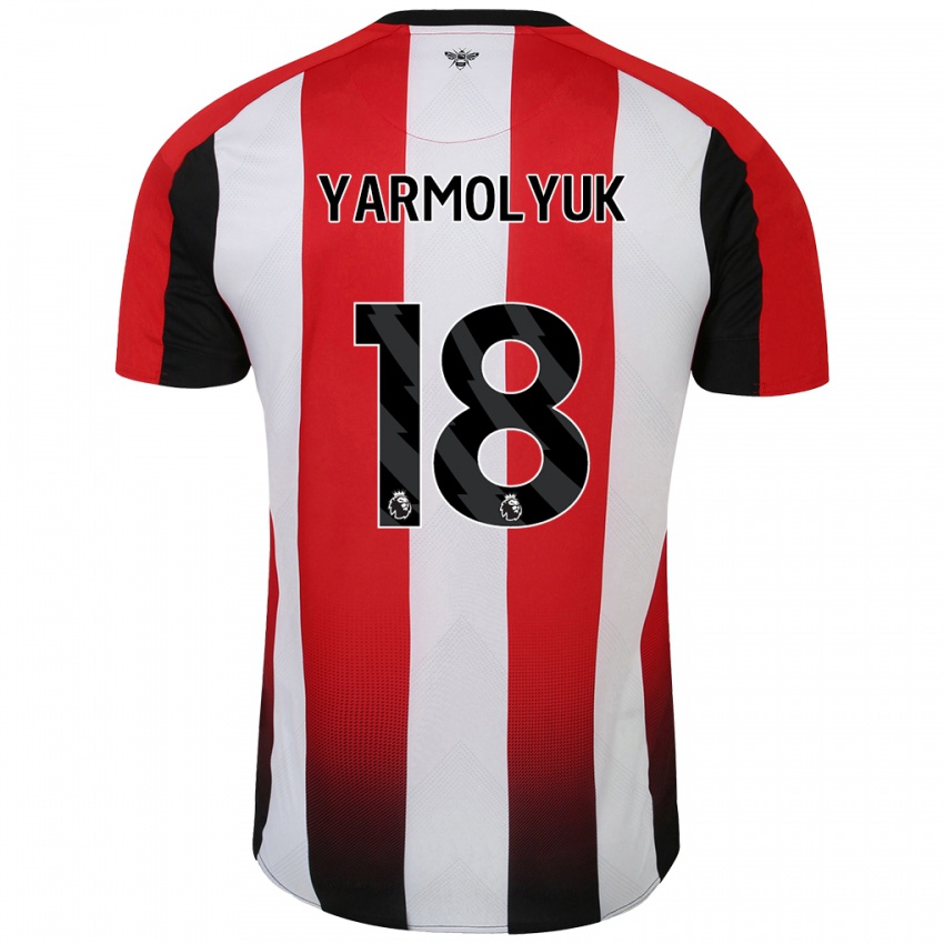 Pánské Yegor Yarmolyuk #18 Červená Bílá Domů Hráčské Dresy 2024/25 Dres