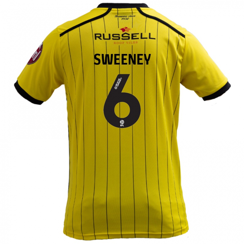 Pánské Ryan Sweeney #6 Žluť Domů Hráčské Dresy 2024/25 Dres