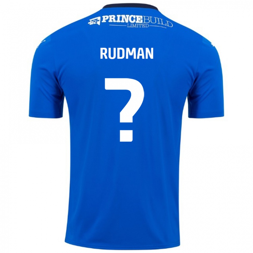 Pánské Nathan Rudman #0 Modrá Bílá Domů Hráčské Dresy 2024/25 Dres