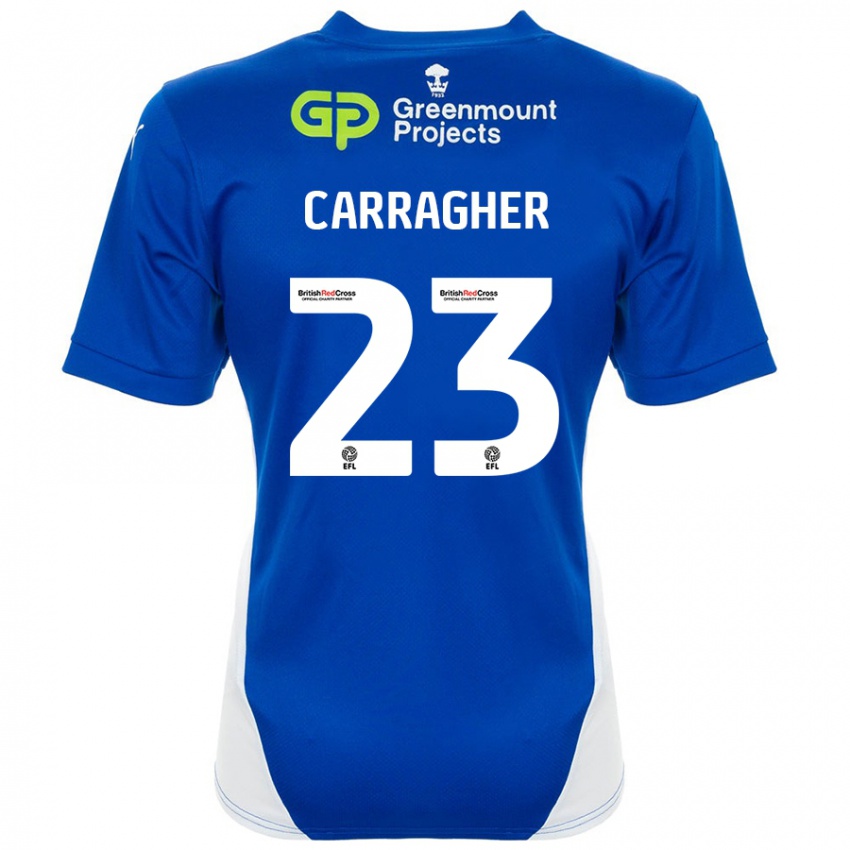 Pánské James Carragher #23 Modrá Bílá Domů Hráčské Dresy 2024/25 Dres