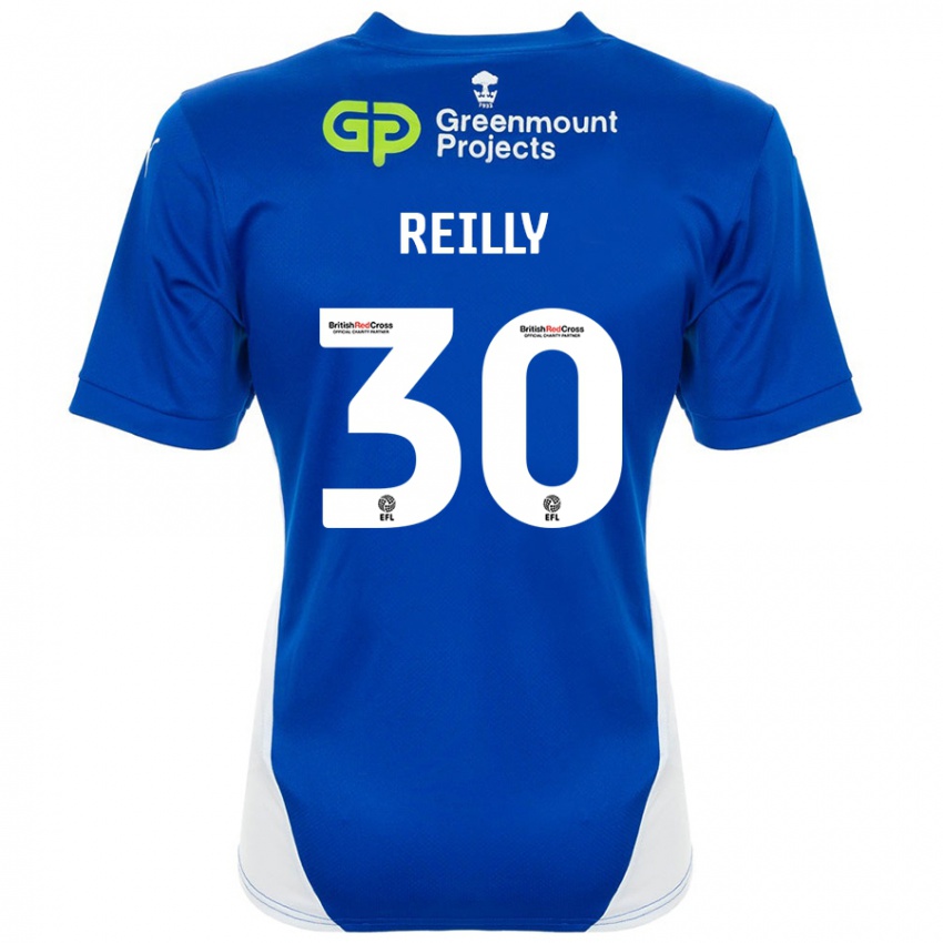 Pánské Jack Reilly #30 Modrá Bílá Domů Hráčské Dresy 2024/25 Dres