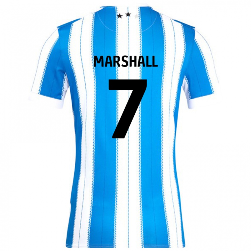 Pánské Callum Marshall #7 Modrá Bílá Domů Hráčské Dresy 2024/25 Dres