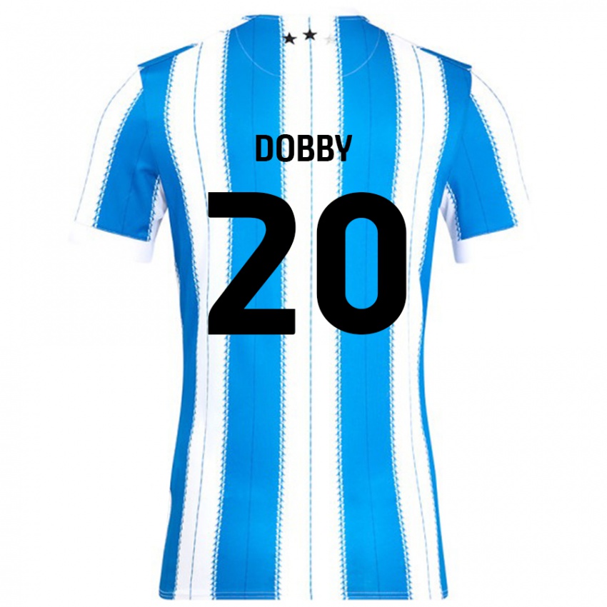 Pánské Sarah Dobby #20 Modrá Bílá Domů Hráčské Dresy 2024/25 Dres