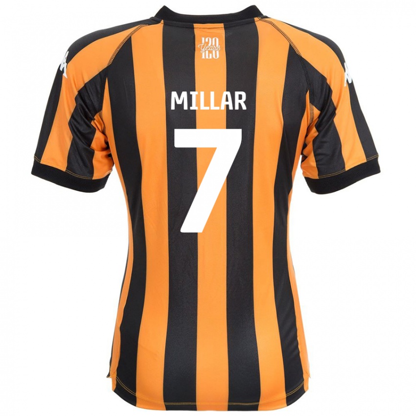 Pánské Liam Millar #7 Černá Ambra Domů Hráčské Dresy 2024/25 Dres