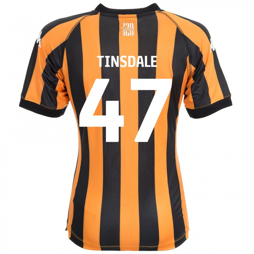 Pánské Nathan Tinsdale #47 Černá Ambra Domů Hráčské Dresy 2024/25 Dres