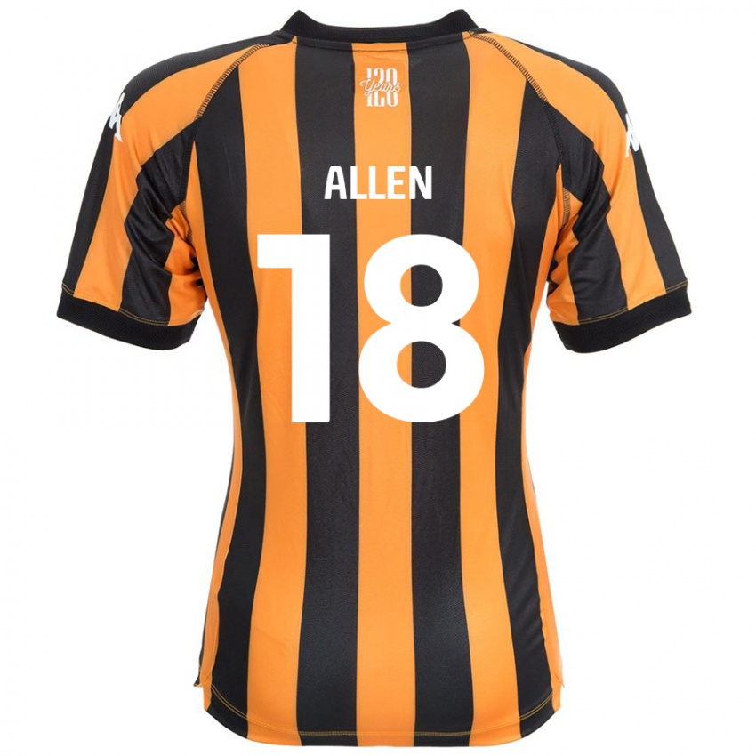 Pánské Aaliyah Allen #18 Černá Ambra Domů Hráčské Dresy 2024/25 Dres