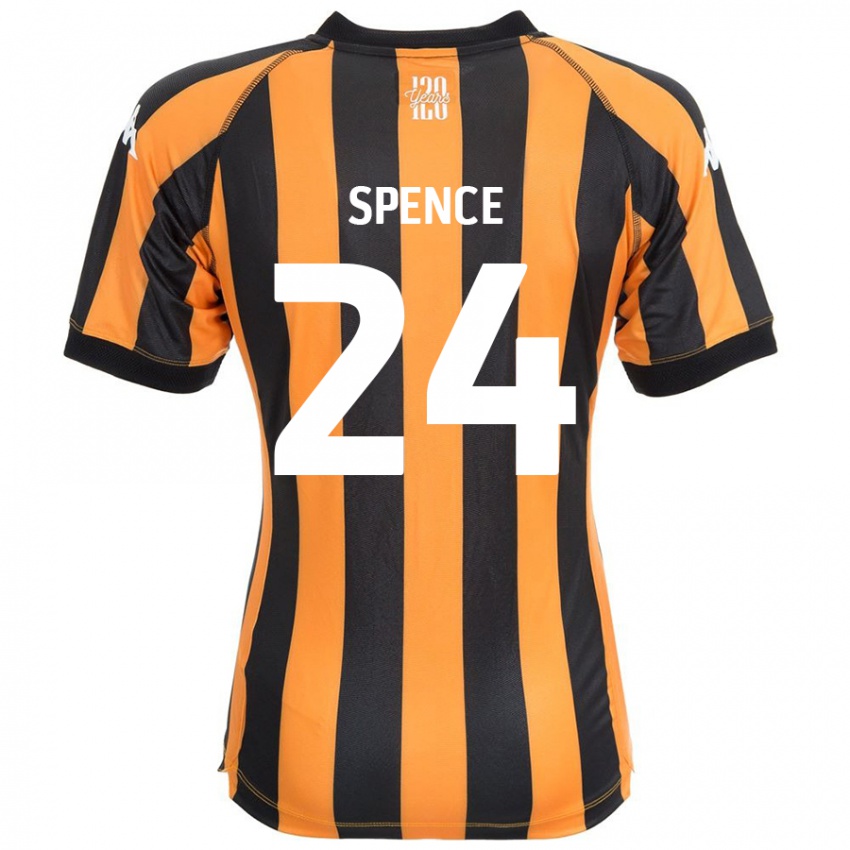 Pánské Emily Spence #24 Černá Ambra Domů Hráčské Dresy 2024/25 Dres