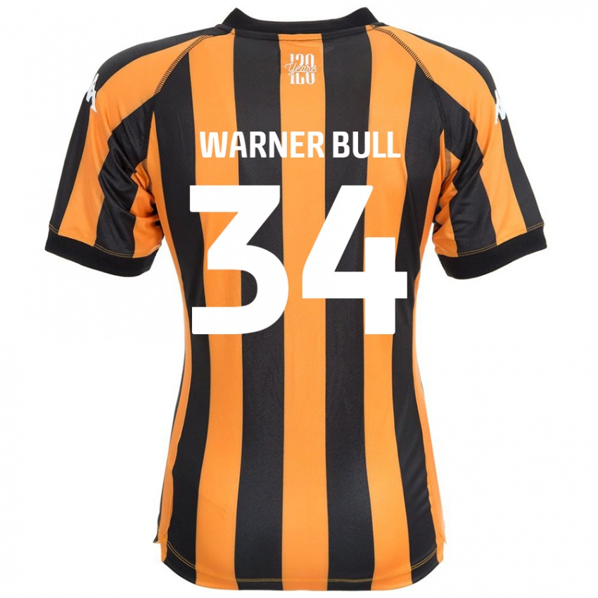 Pánské Lucy Warner-Bull #34 Černá Ambra Domů Hráčské Dresy 2024/25 Dres