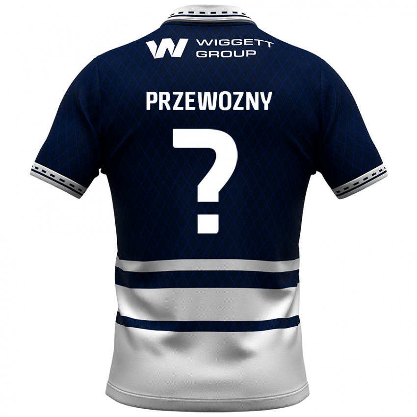 Pánské Jakub Przewozny #0 Námořnická Modrá Bílá Domů Hráčské Dresy 2024/25 Dres