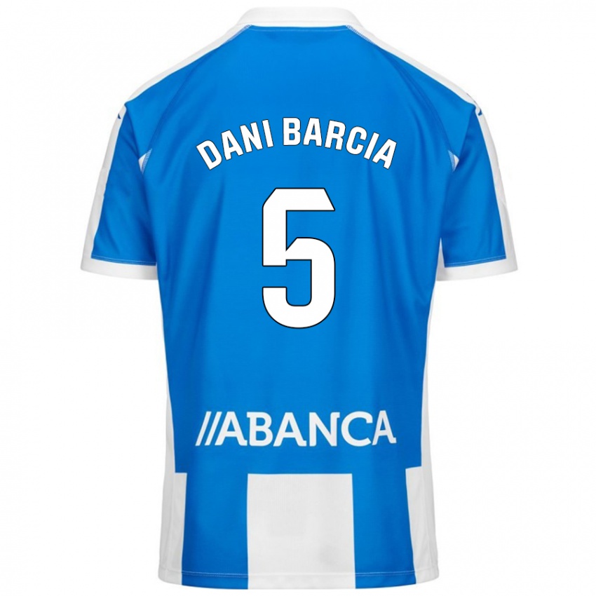 Pánské Dani Barcia #5 Modrá Bílá Domů Hráčské Dresy 2024/25 Dres