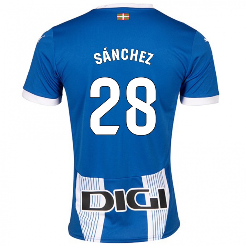 Pánské Ander Sánchez #28 Modrý Domů Hráčské Dresy 2024/25 Dres