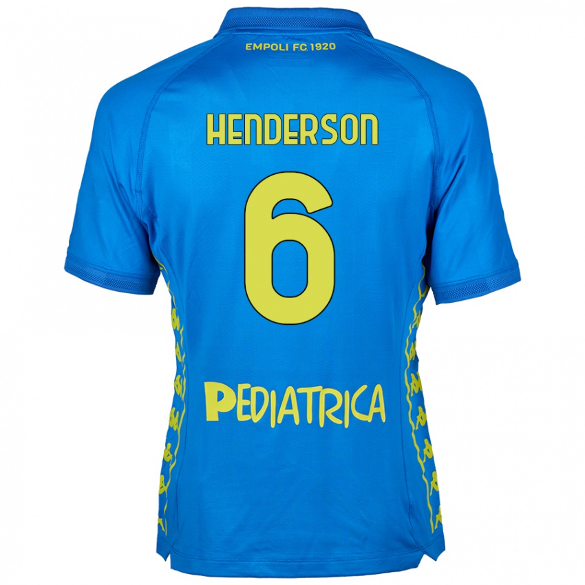 Pánské Liam Henderson #6 Modrý Domů Hráčské Dresy 2024/25 Dres