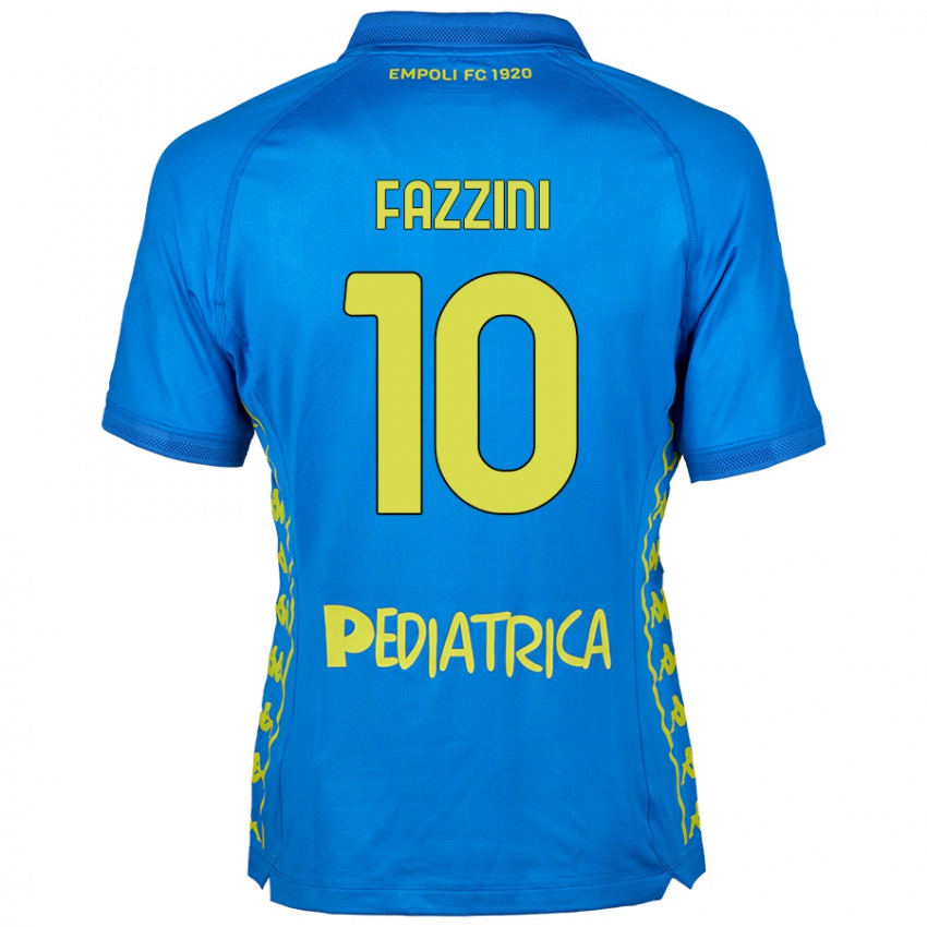 Pánské Jacopo Fazzini #10 Modrý Domů Hráčské Dresy 2024/25 Dres