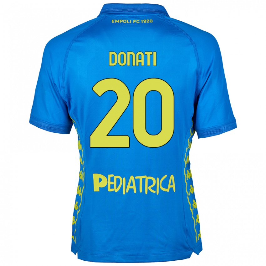 Pánské Francesco Donati #20 Modrý Domů Hráčské Dresy 2024/25 Dres