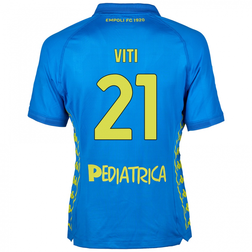 Pánské Mattia Viti #21 Modrý Domů Hráčské Dresy 2024/25 Dres