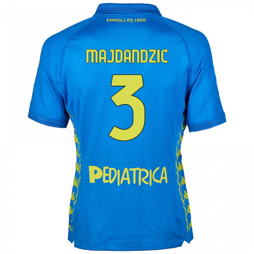 Pánské Patrik Majdandzic #3 Modrý Domů Hráčské Dresy 2024/25 Dres